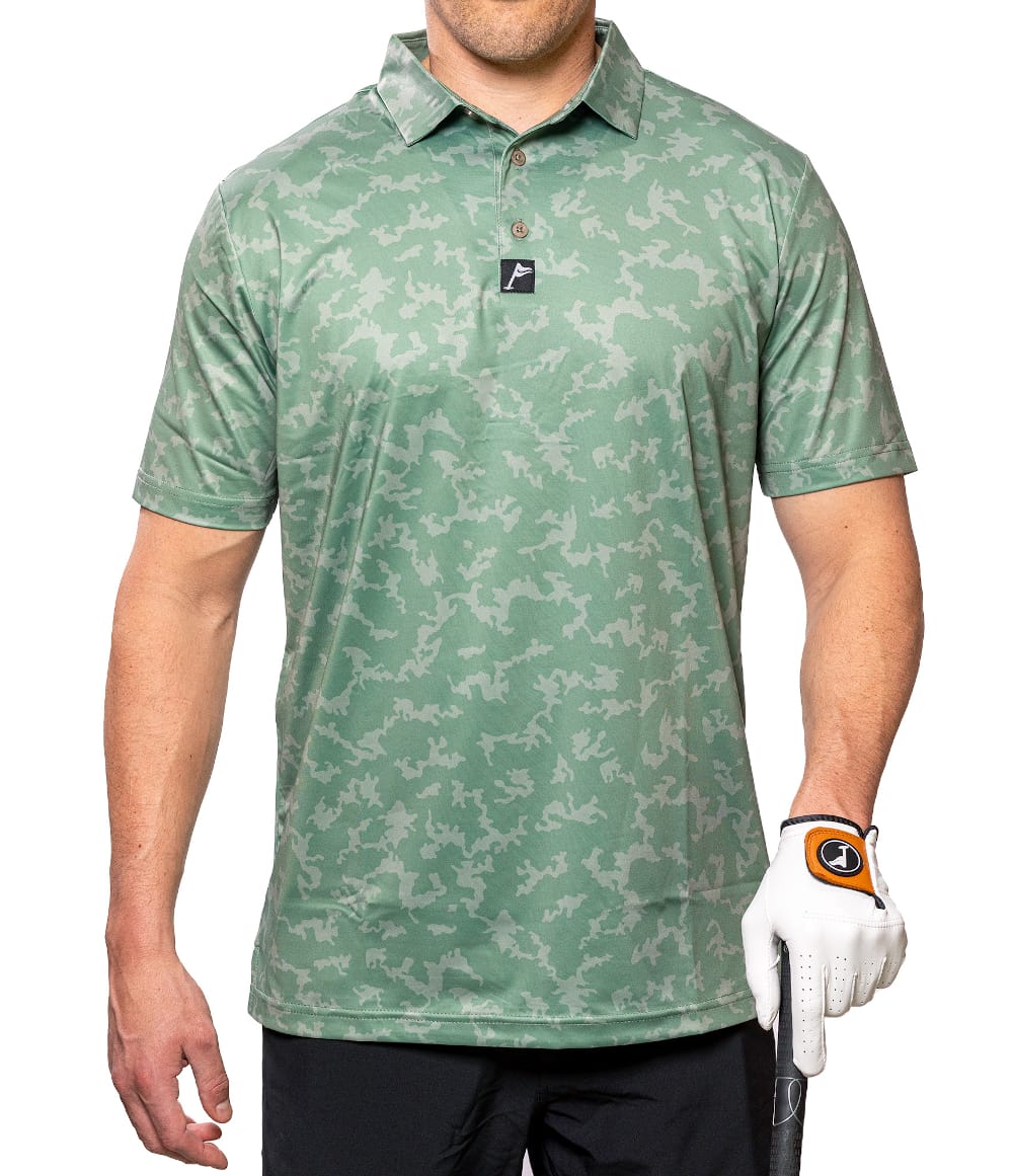 Green golf clearance polo shirts