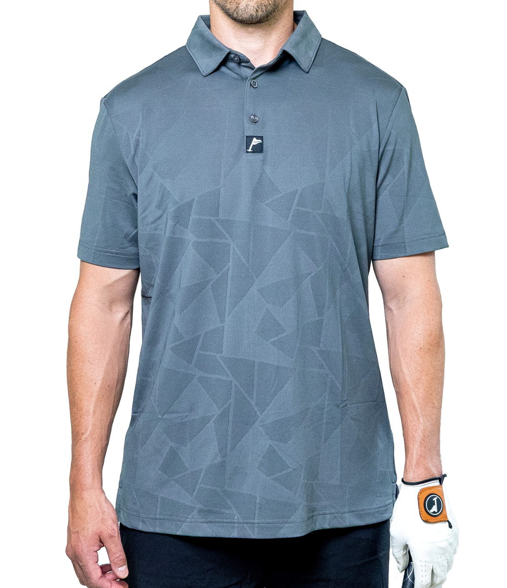 Performance Golf Polo: Grey (Athletic Fit)