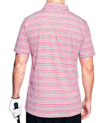 Striped Golf Polo: Slim Fit