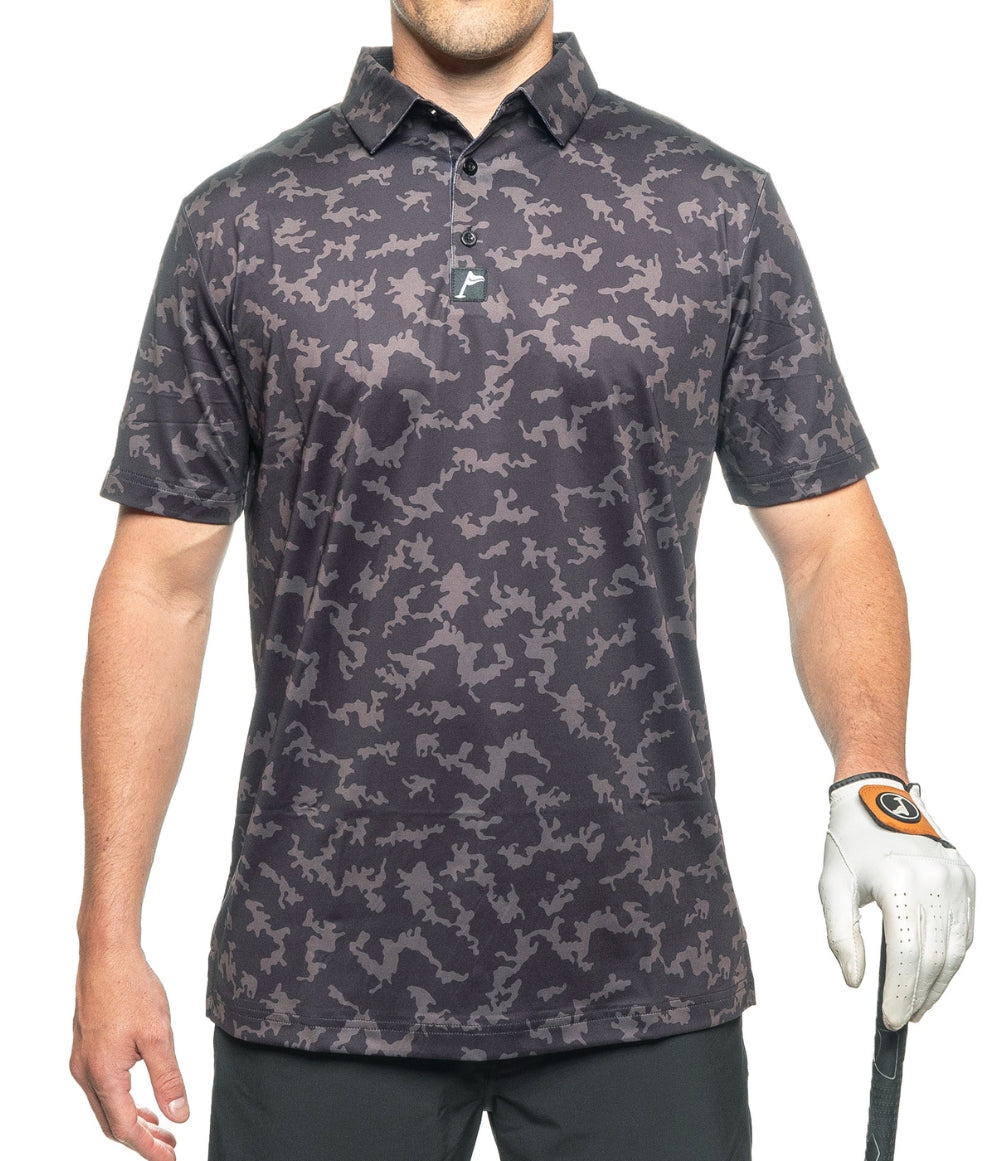 Mulligan Mist Golf Polo: Slim Fit