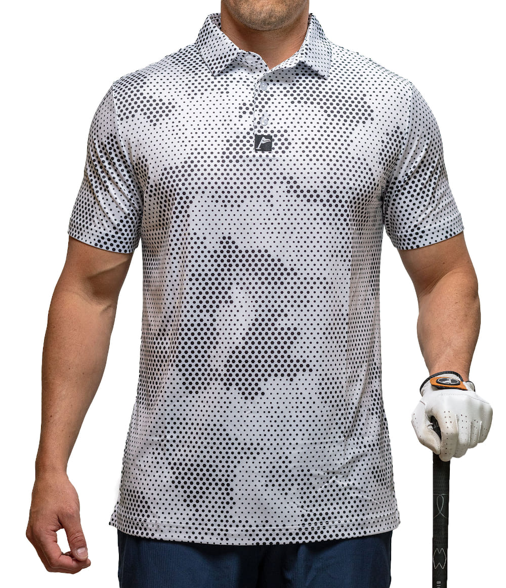 Arctic Camo Golf Polo: Slim Fit