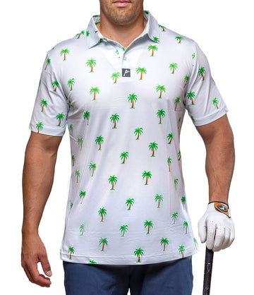 Pacific Palms Golf Polo: Slim Fit