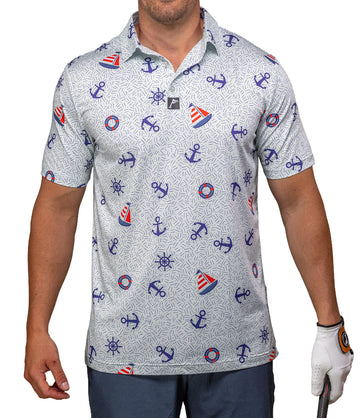 Yeh The Buoys Golf Polo: Slim Fit